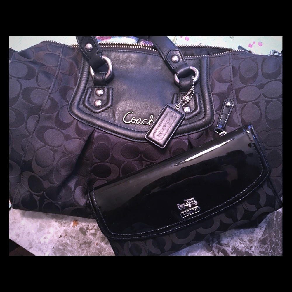 Coach black handbag